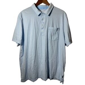 Vineyard Vines Island Polo Mens XL Blue White‎ Striped Pima Cotton 1G010371